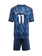Arsenal Gabriel Martinelli #11 Replika Borta Kläder Barn 2025-26 Kortärmad (+ byxor)